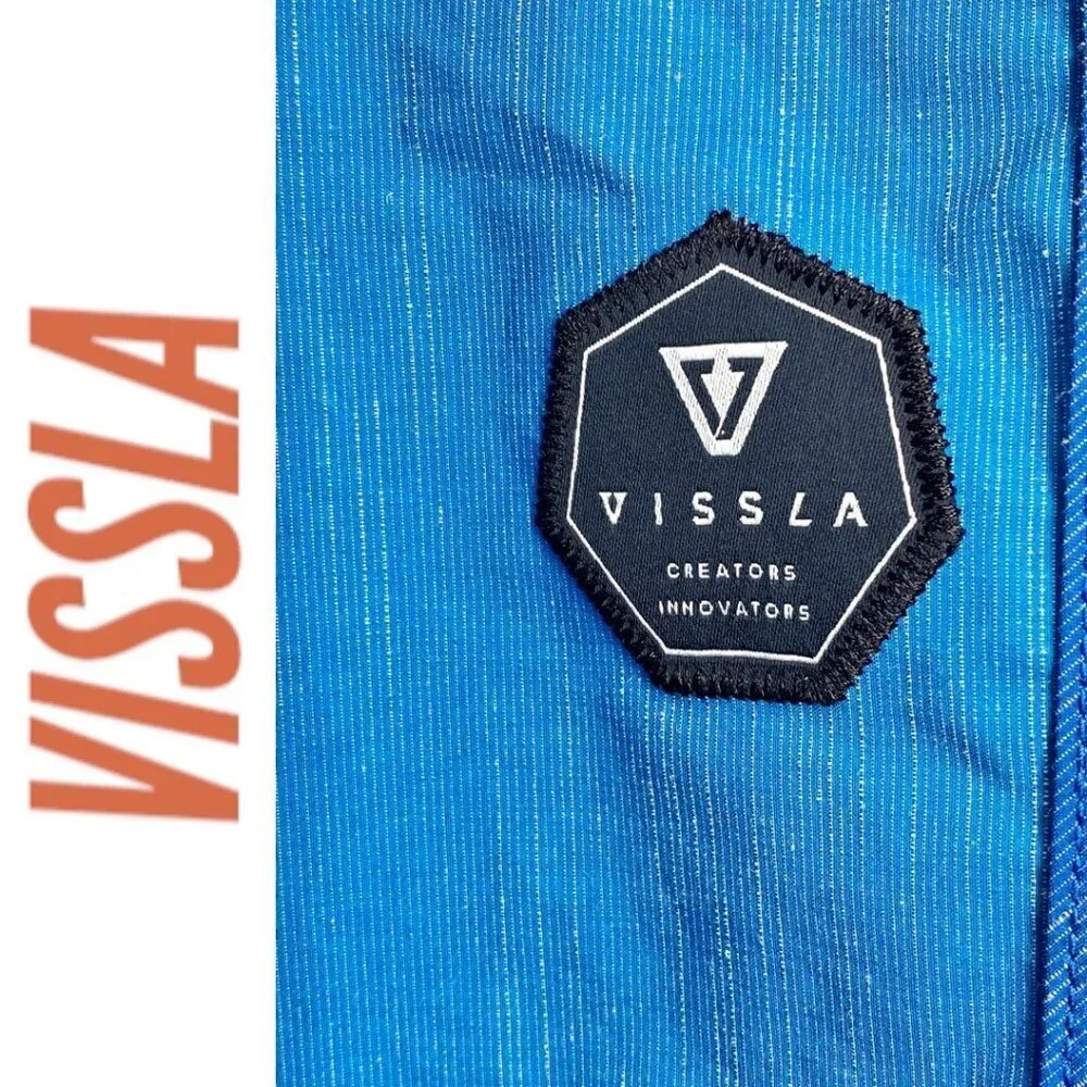 VISSLA Striped‎ Board Shorts Swim Trunks Blue Men's, Size 36